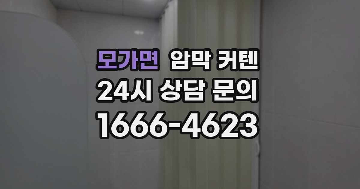 모가면 암막 커텐