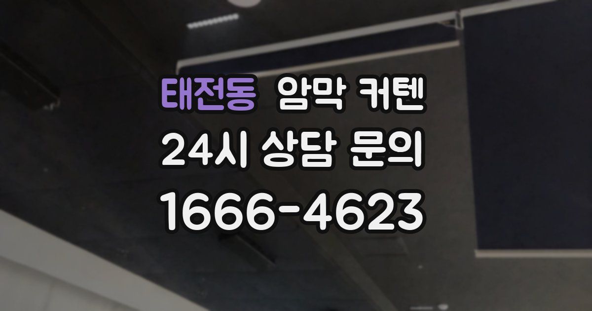 태전동 암막 커텐