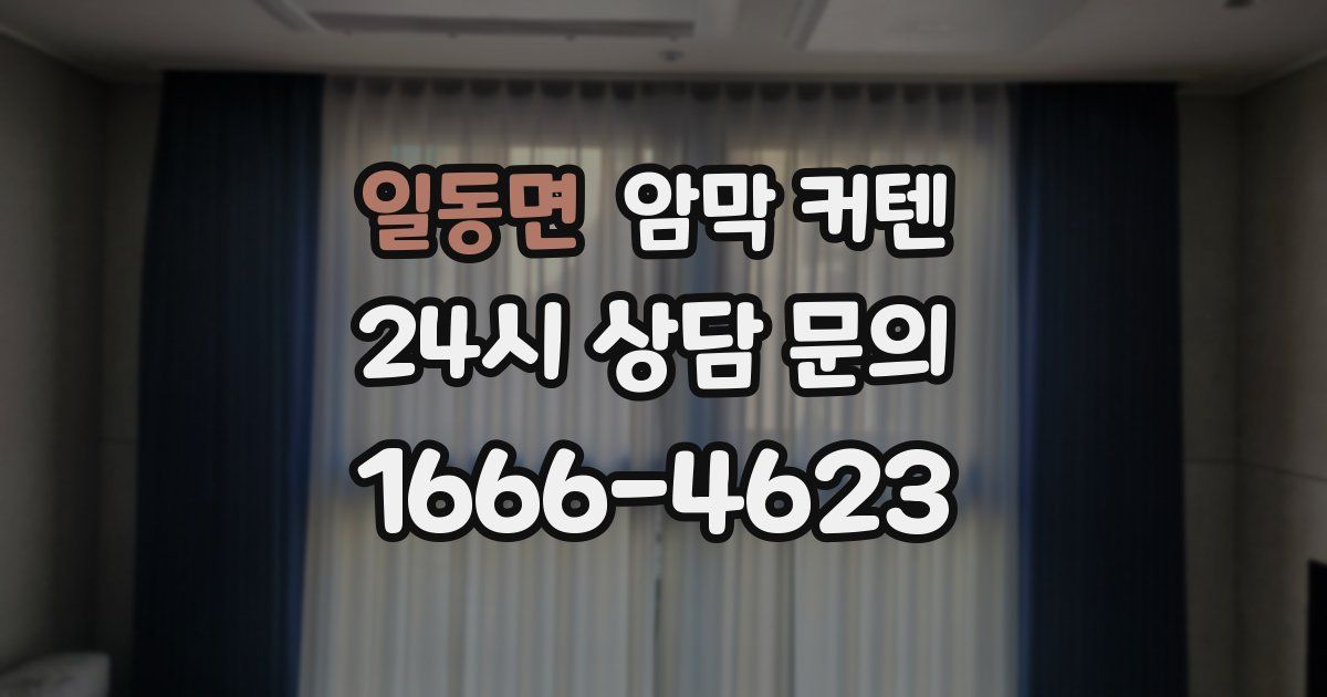 일동면 암막 커텐