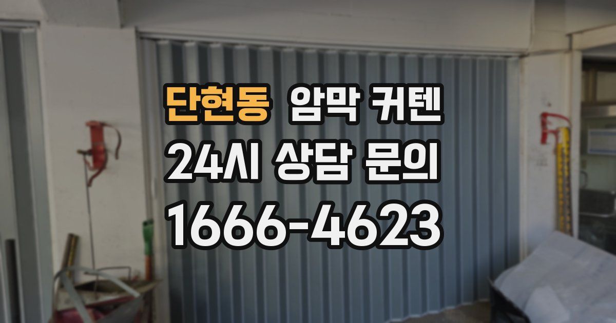 단현동 암막 커텐