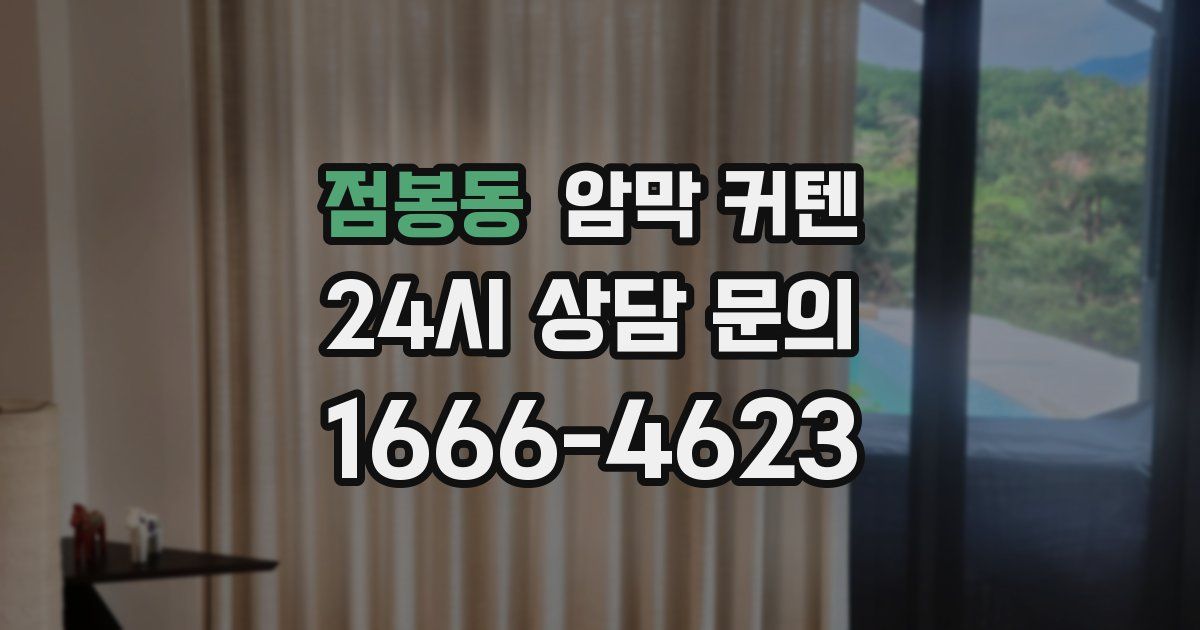 점봉동 암막 커텐