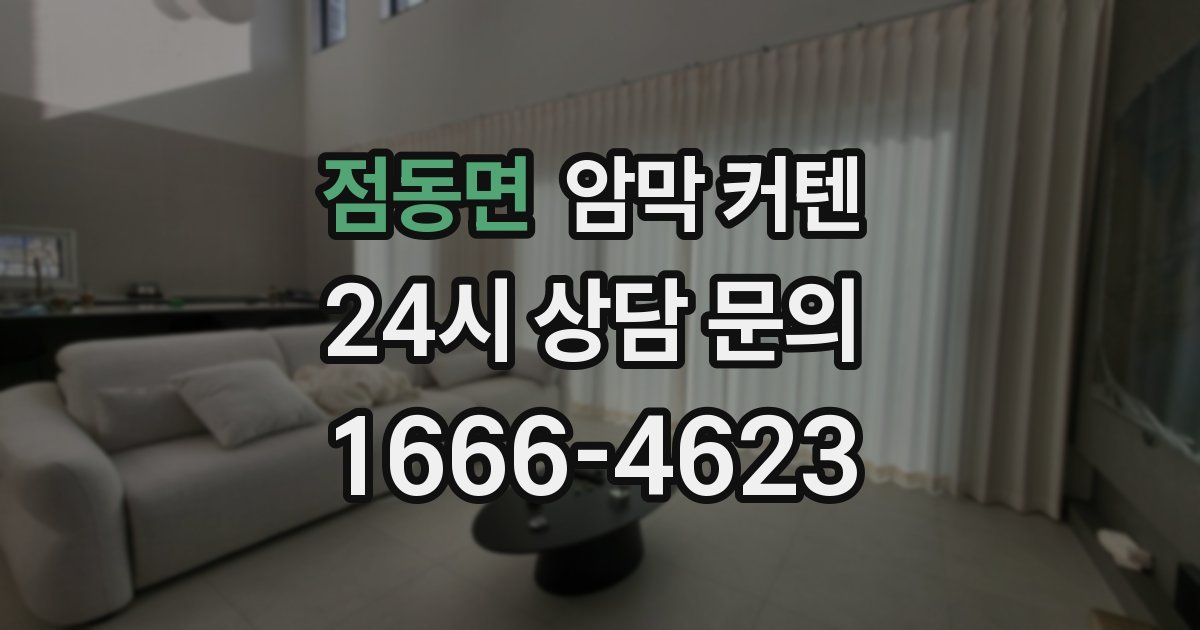 점동면 암막 커텐