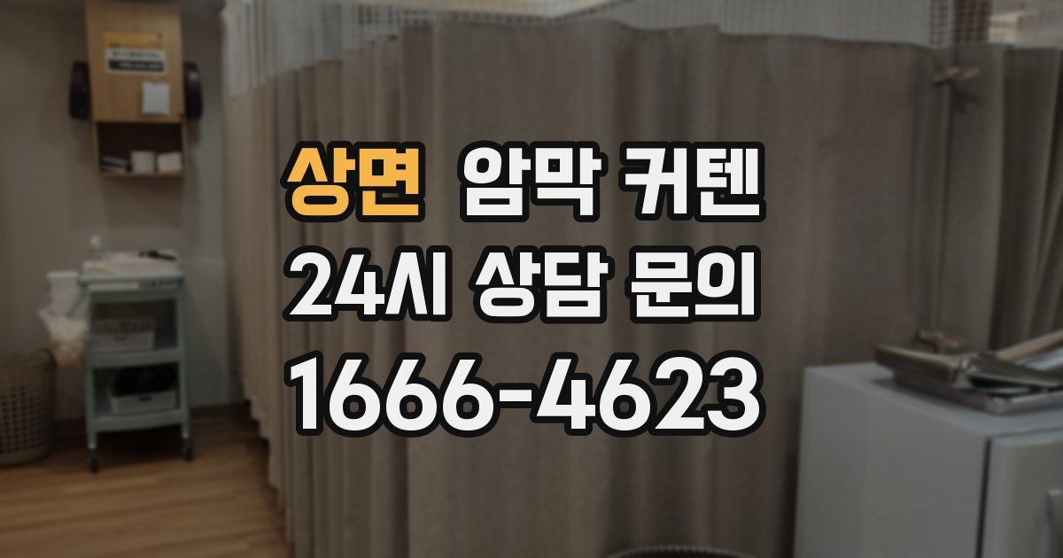 상면 암막 커텐