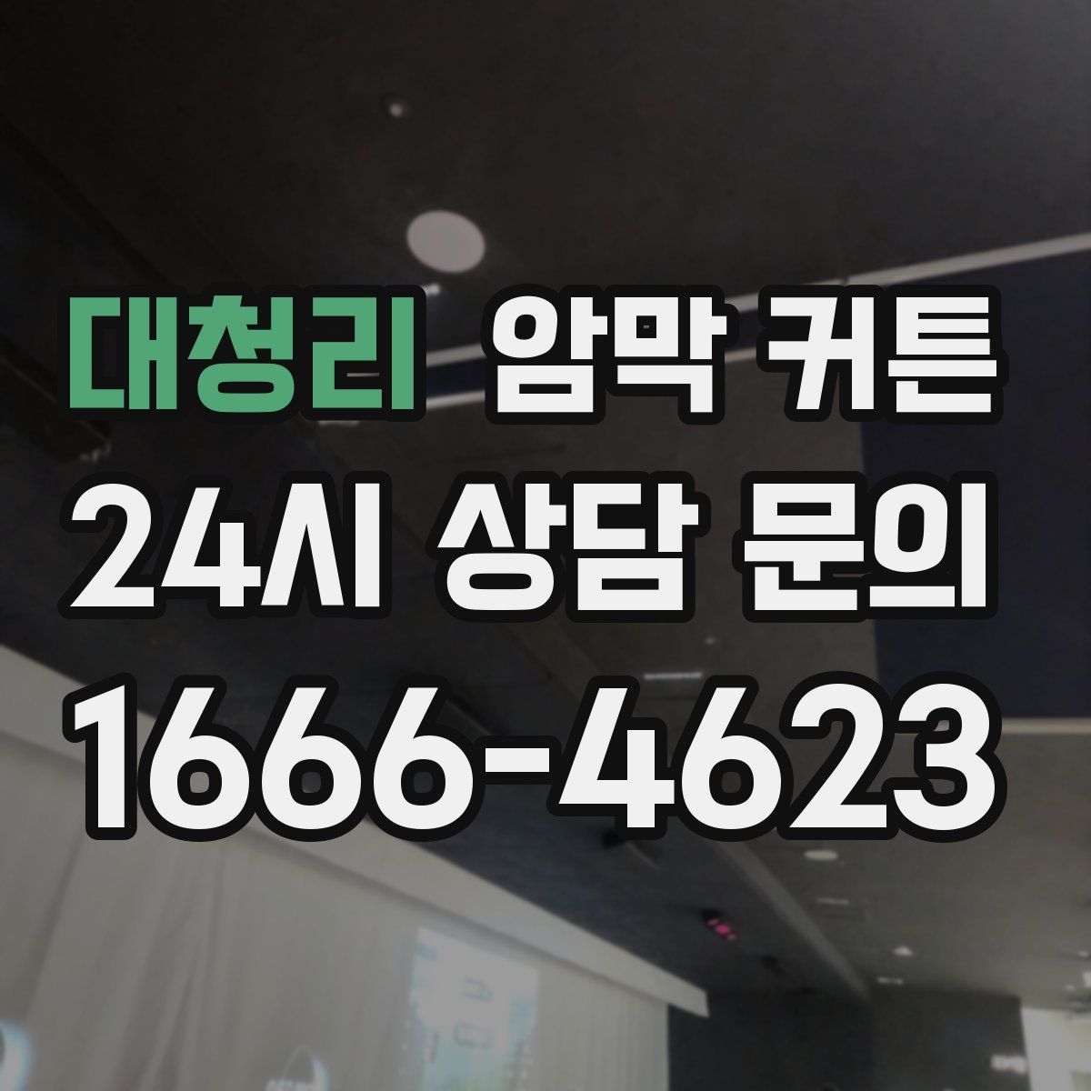 대청리 암막 커튼