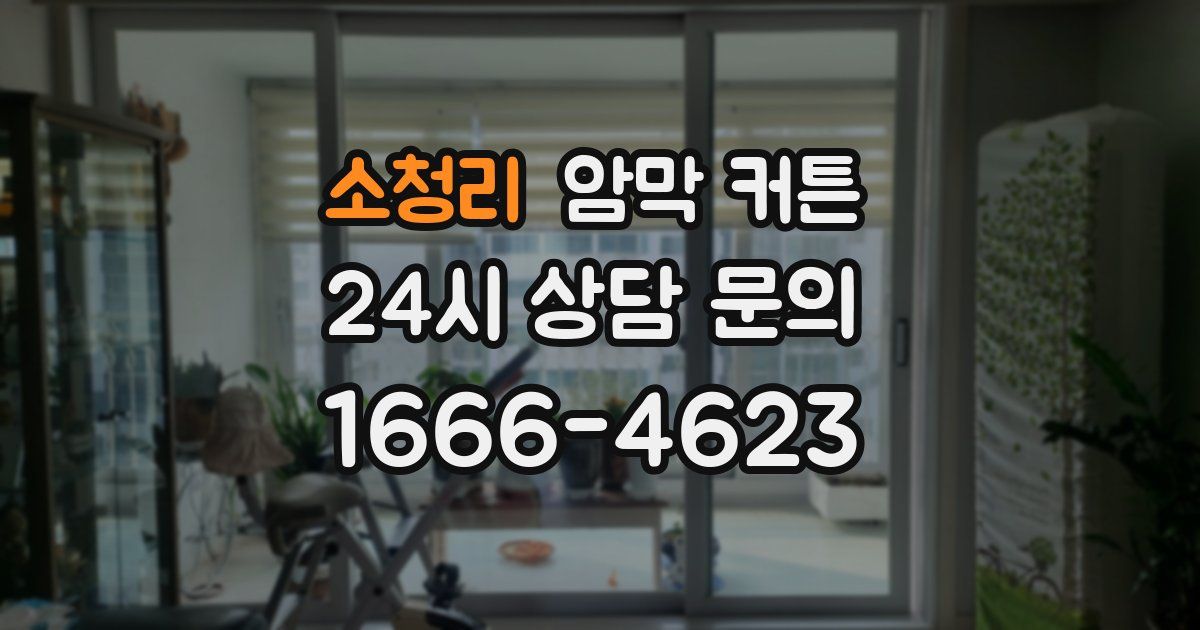 소청리 암막 커튼