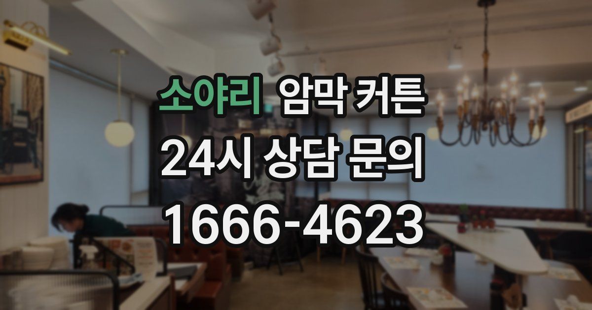 소야리 암막 커튼