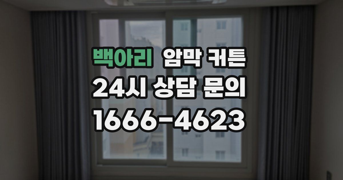 백아리 암막 커튼