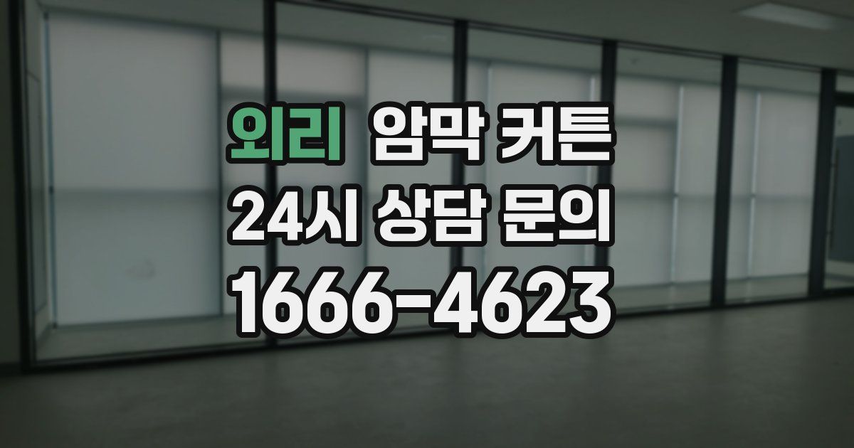 외리 암막 커튼