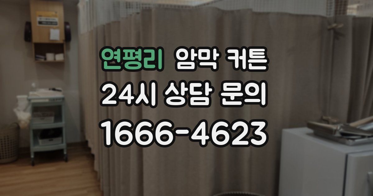 연평리 암막 커튼