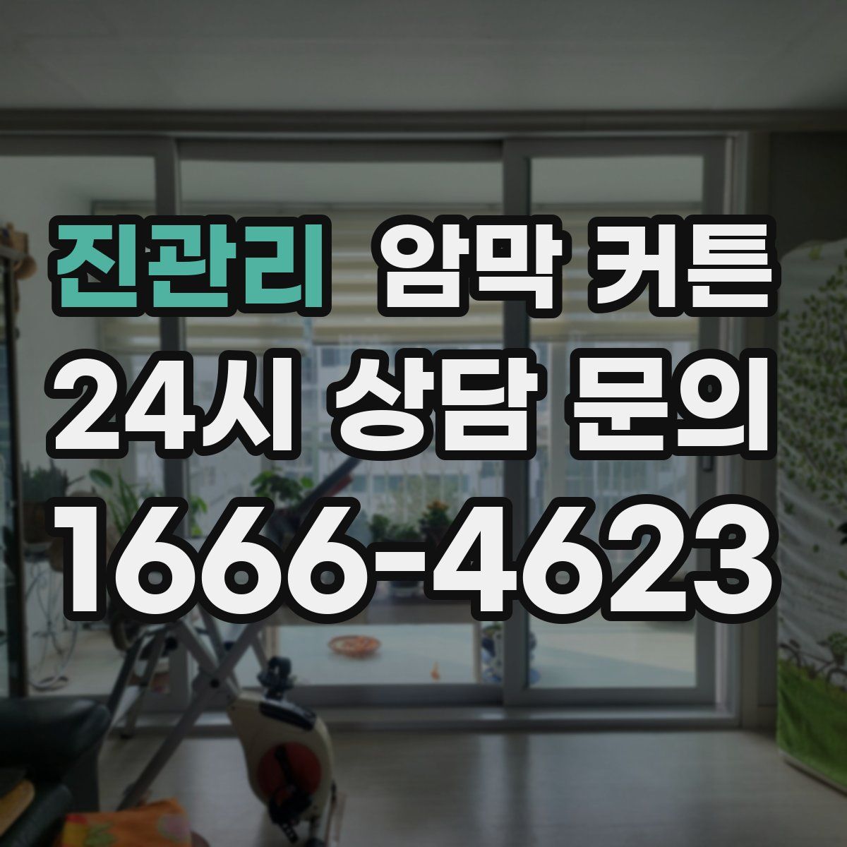진관리 암막 커튼