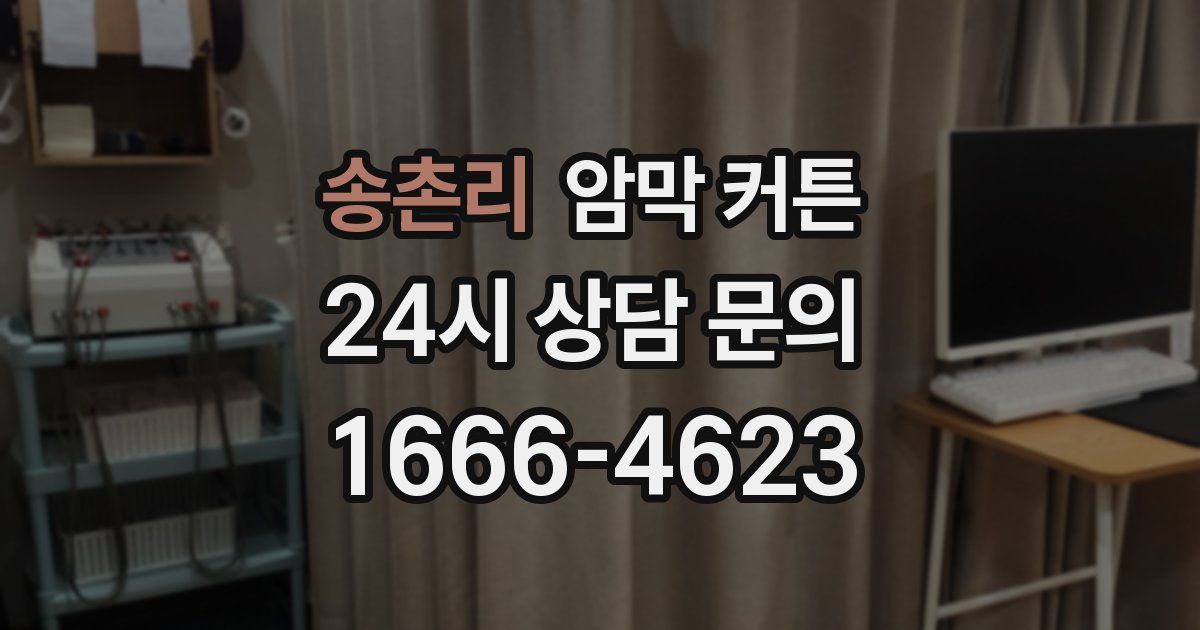 송촌리 암막 커튼
