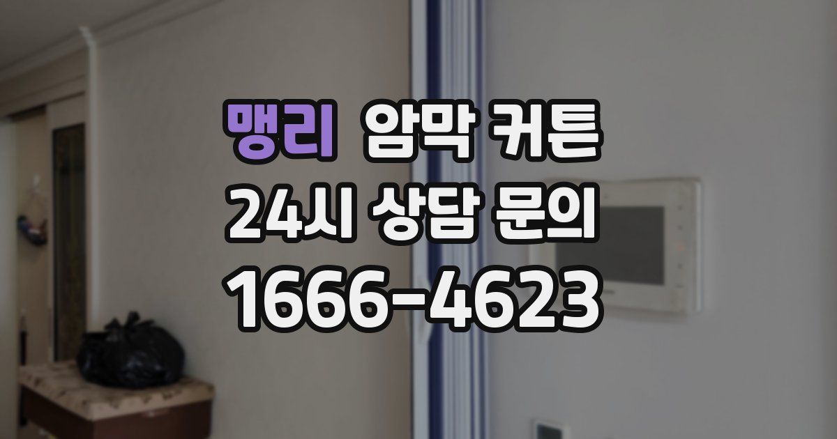 맹리 암막 커튼