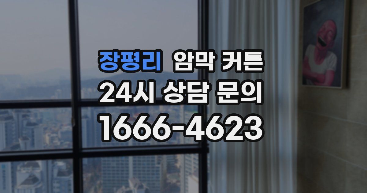 장평리 암막 커튼