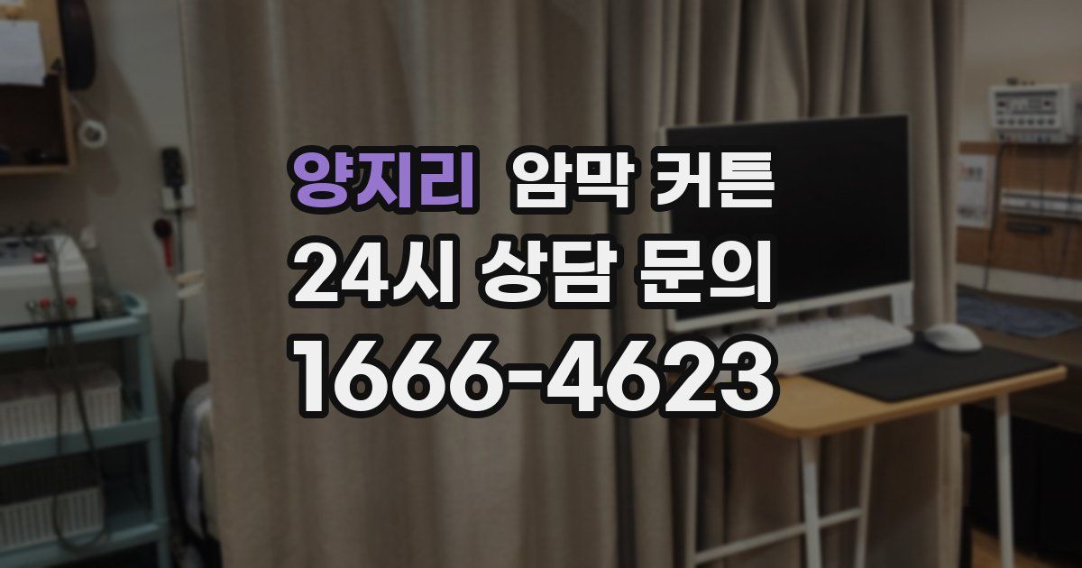 양지리 암막 커튼