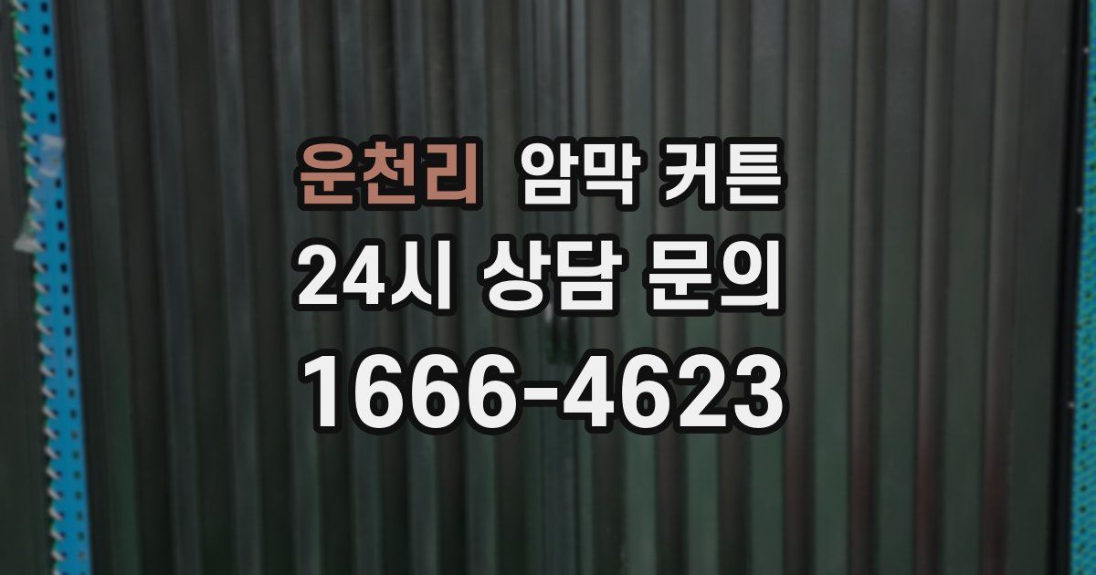 운천리 암막 커튼
