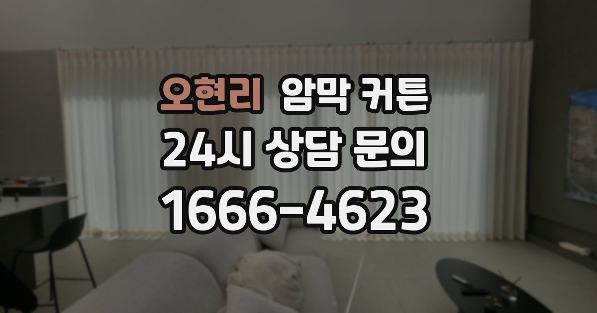 오현리 암막 커튼