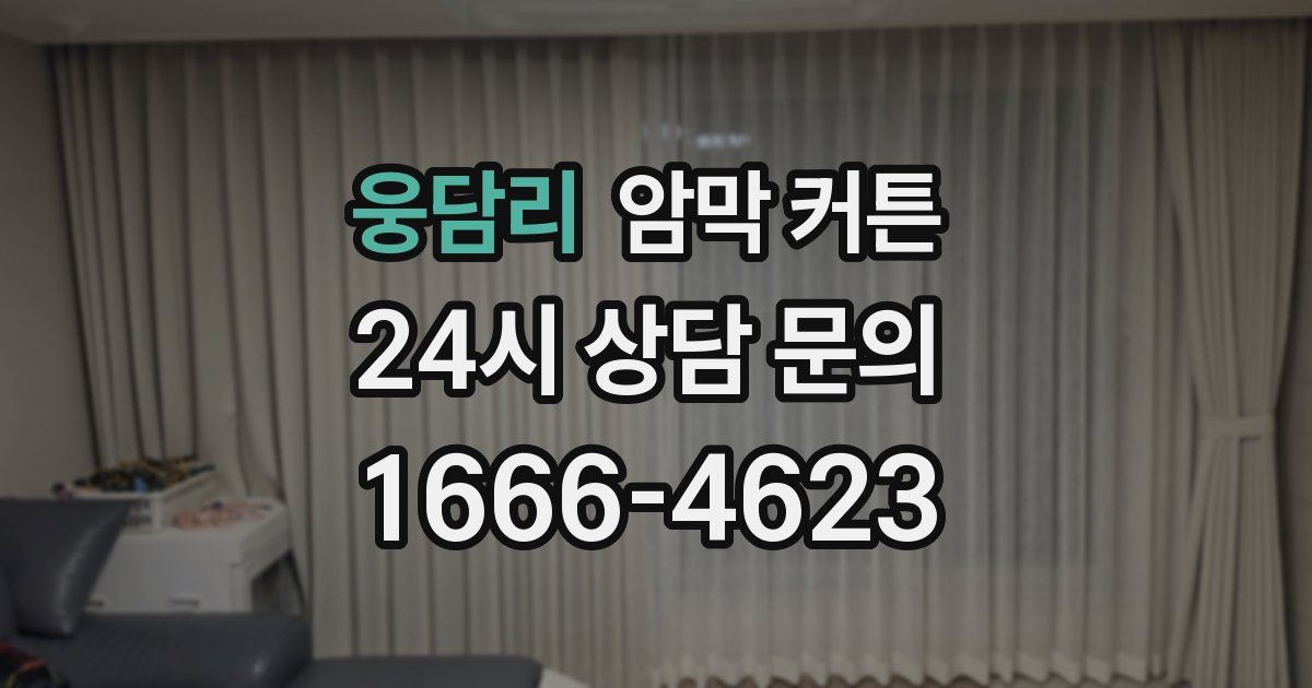 웅담리 암막 커튼