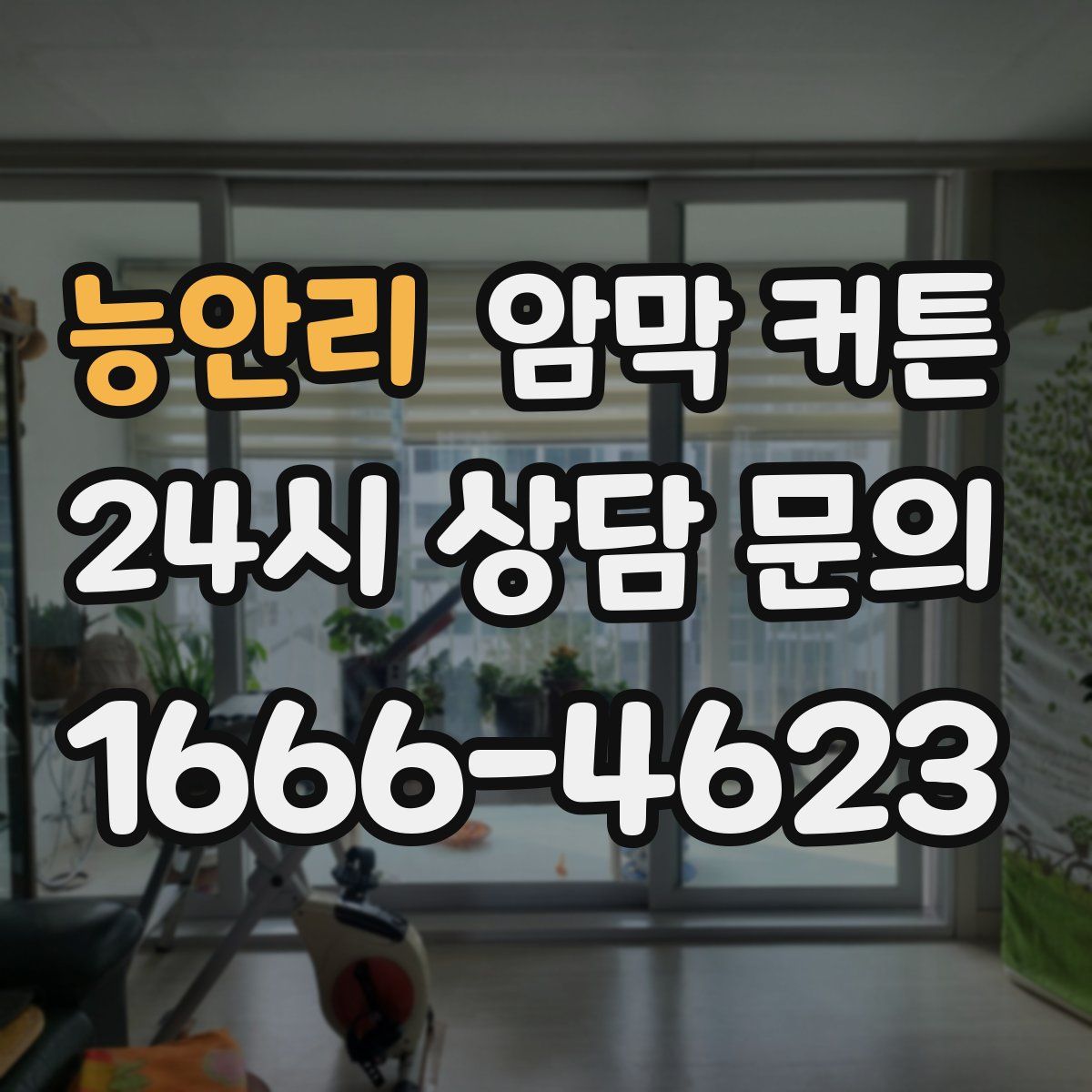 능안리 암막 커튼