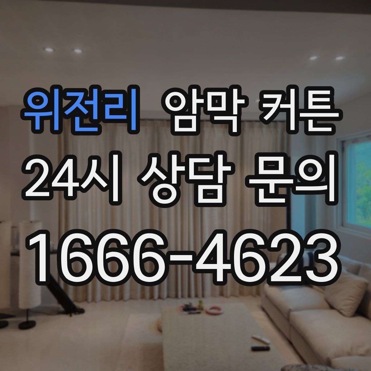위전리 암막 커튼