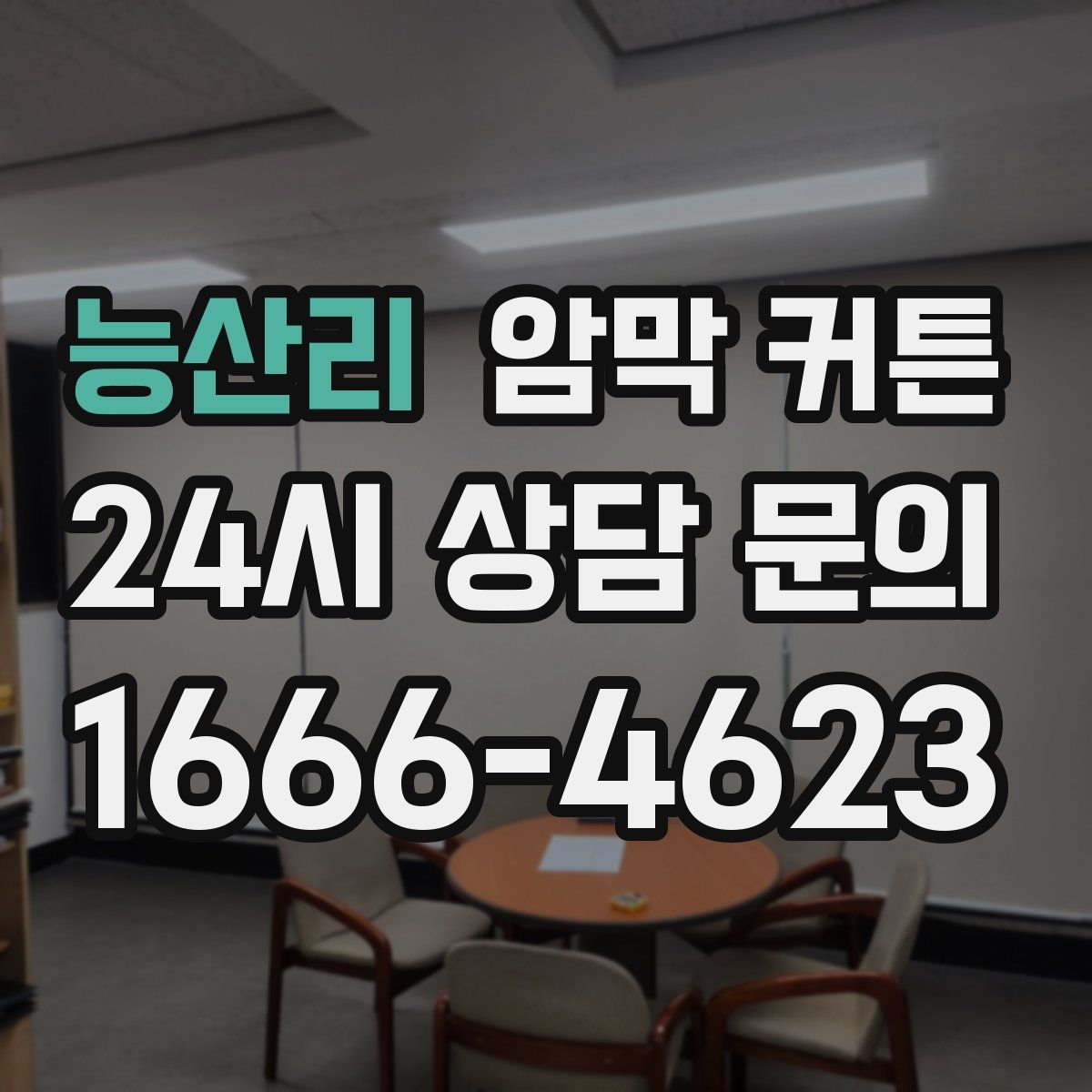 능산리 암막 커튼