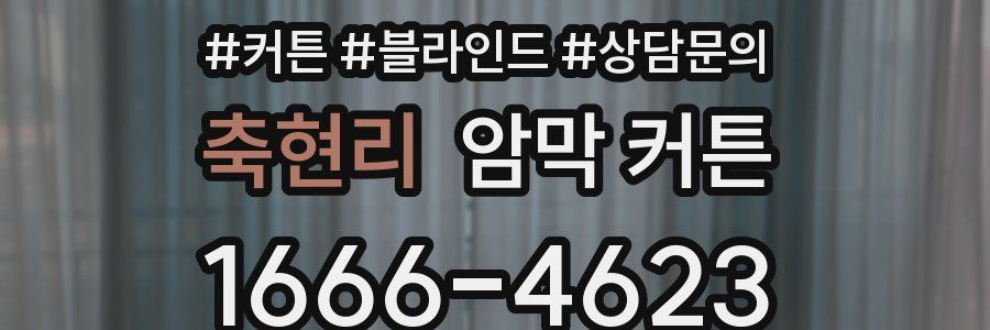 축현리 암막 커튼
