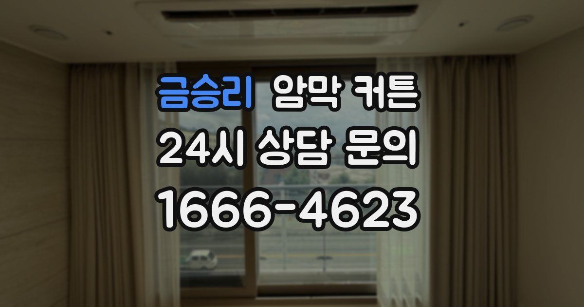 금승리 암막 커튼