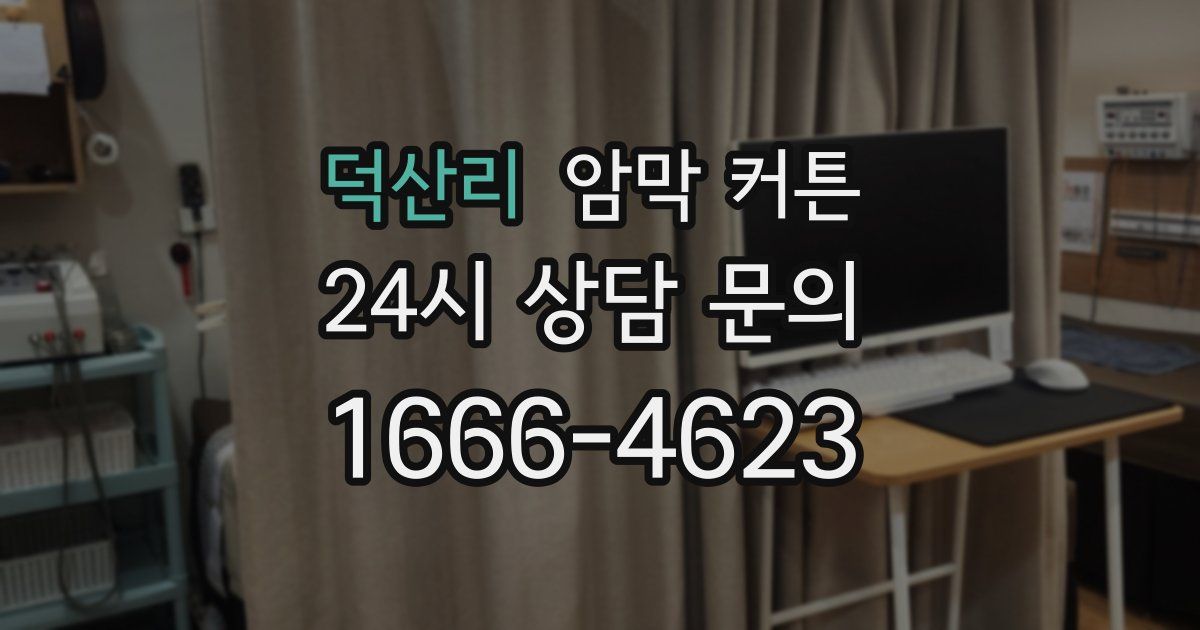 덕산리 암막 커튼