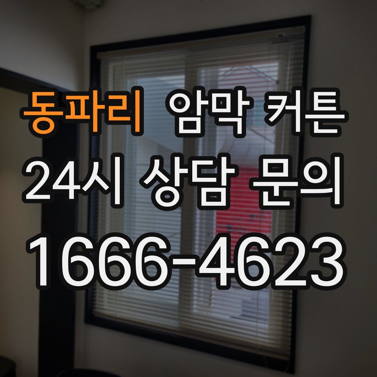 동파리 암막 커튼