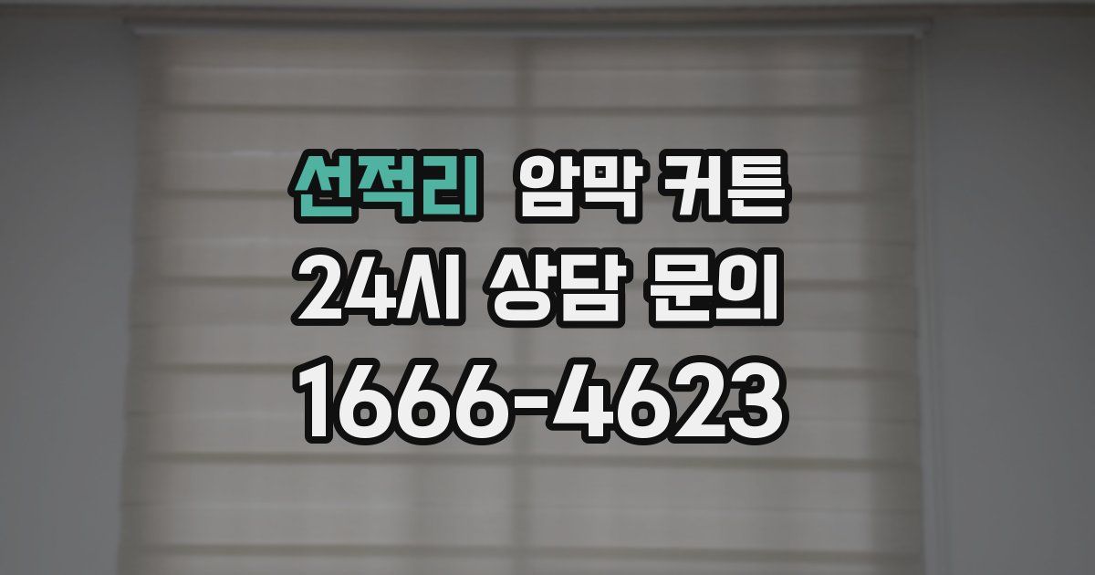 선적리 암막 커튼