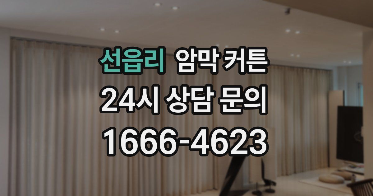 선읍리 암막 커튼