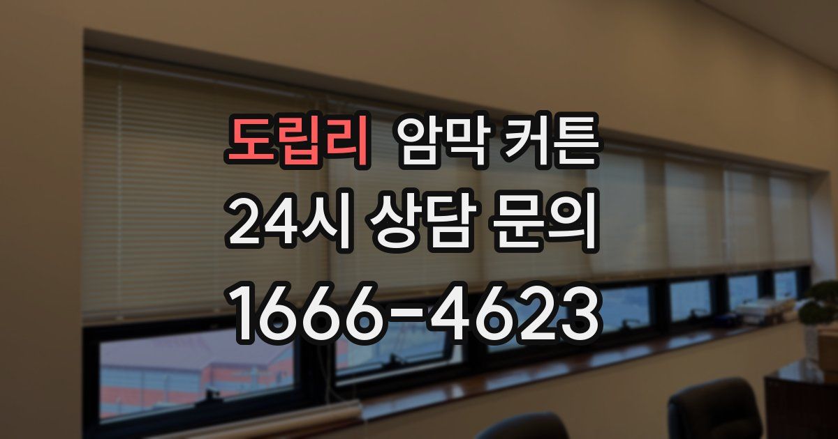 도립리 암막 커튼