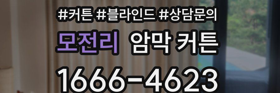 모전리 암막 커튼