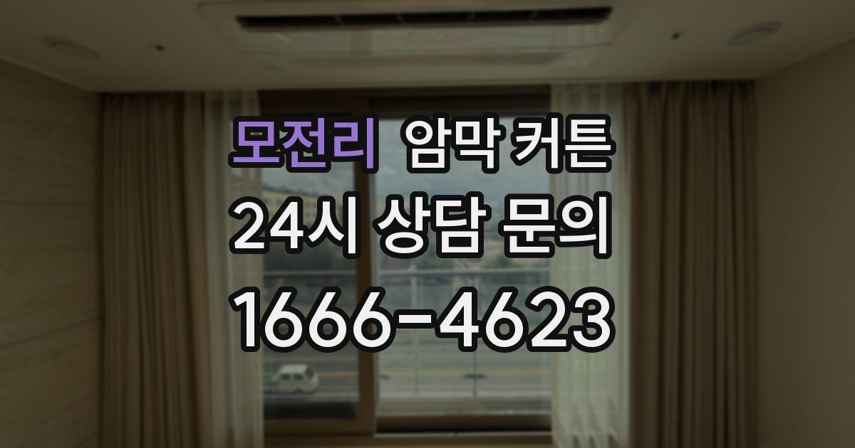 모전리 암막 커튼