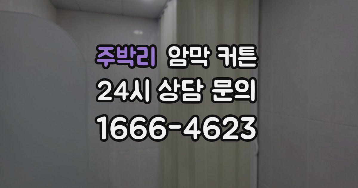 주박리 암막 커튼