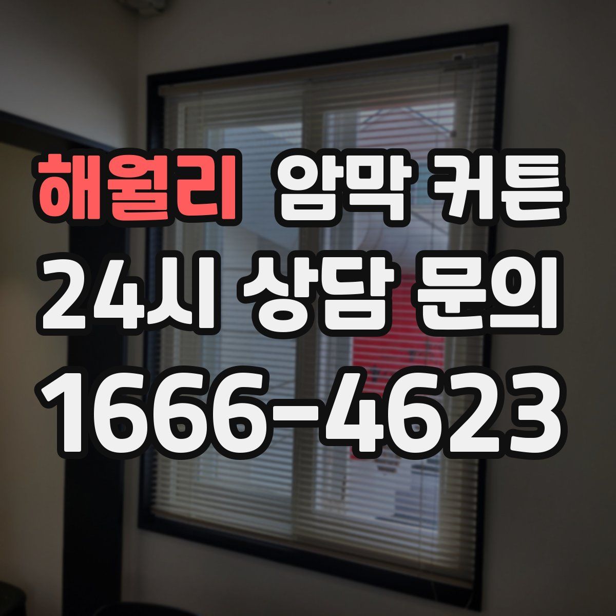 해월리 암막 커튼