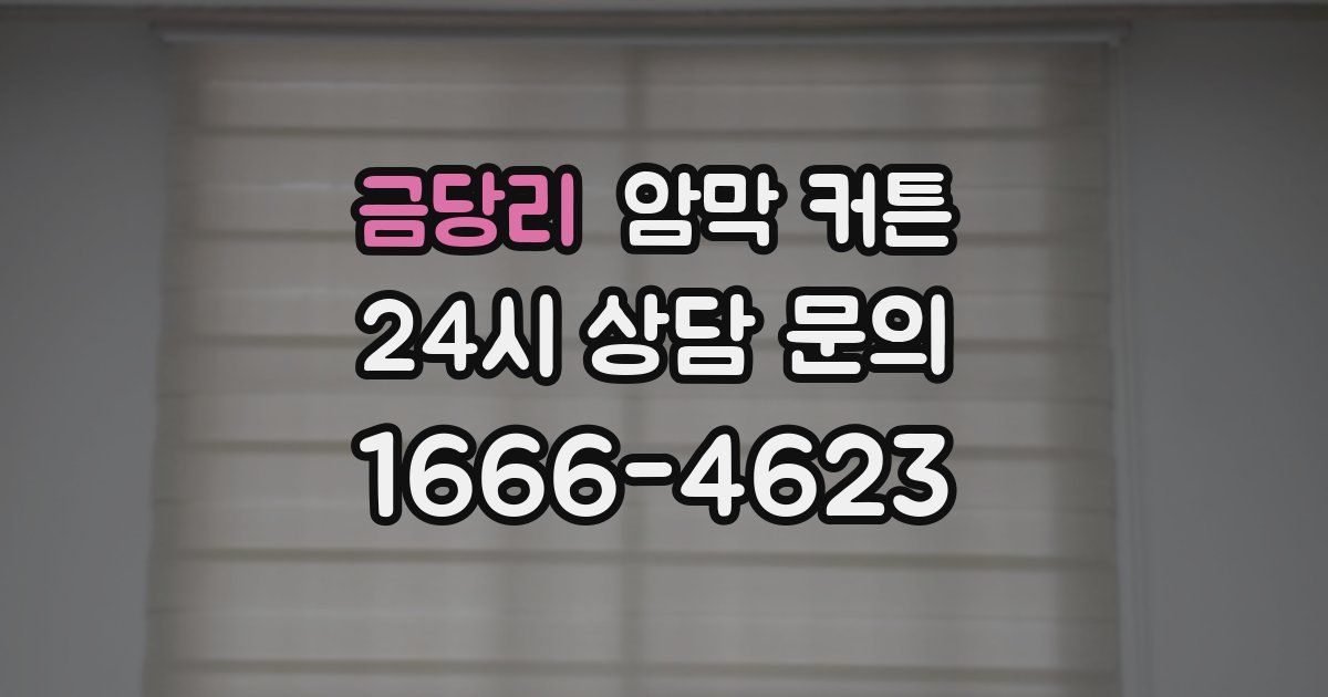 금당리 암막 커튼