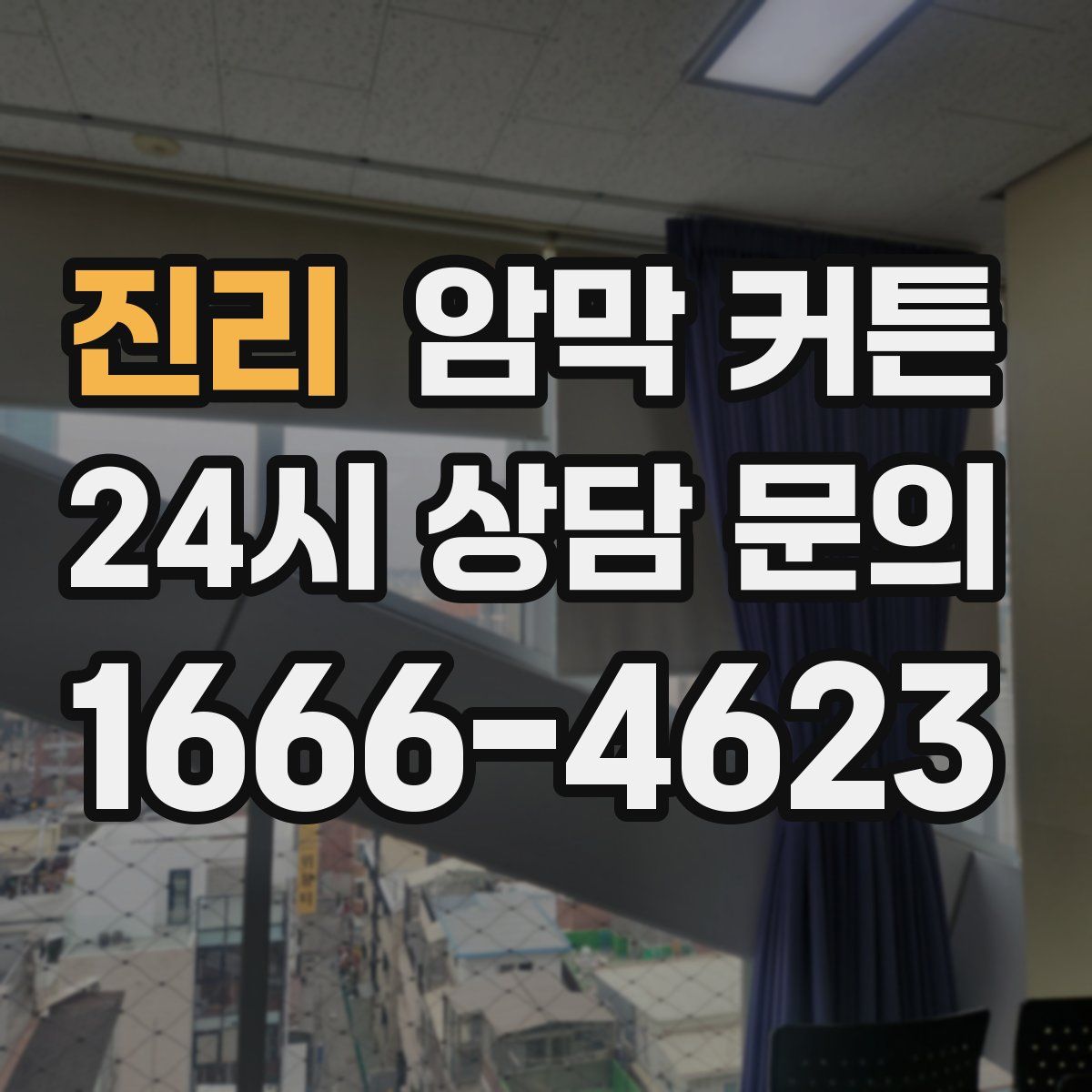 진리 암막 커튼