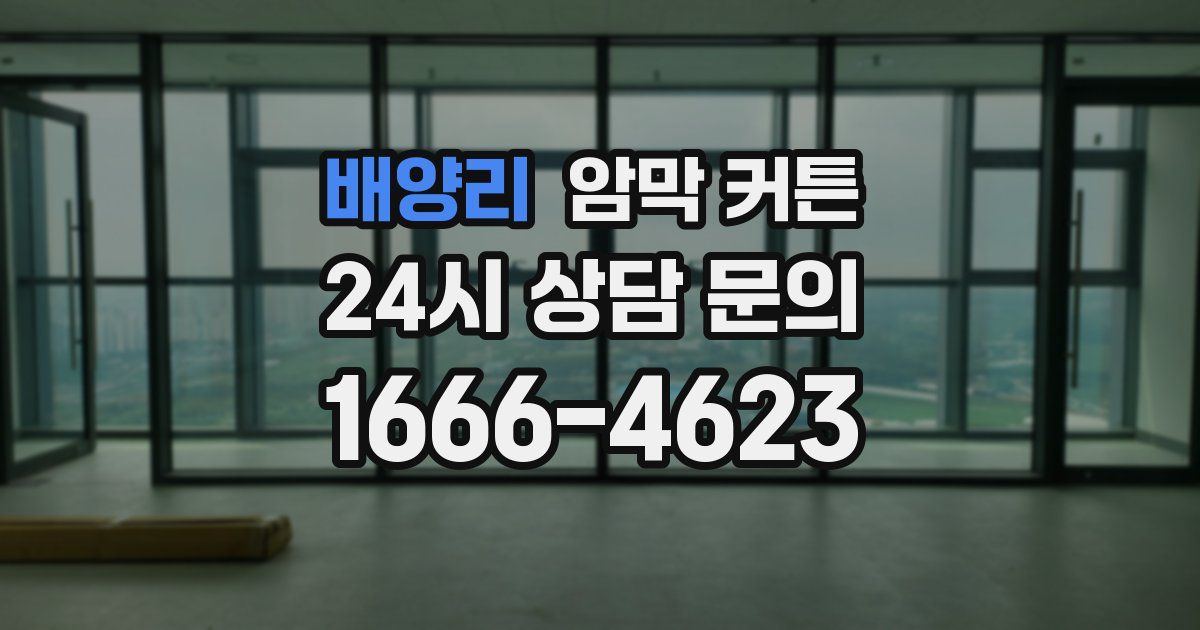 배양리 암막 커튼