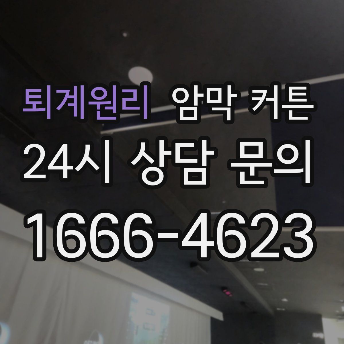 퇴계원리 암막 커튼