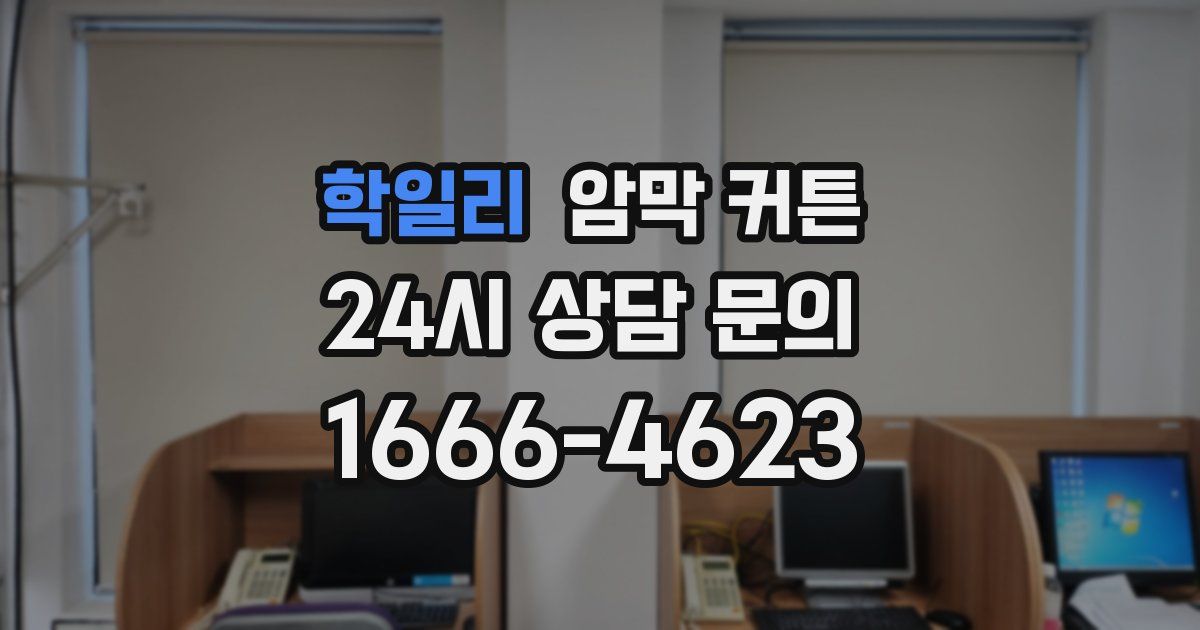 학일리 암막 커튼