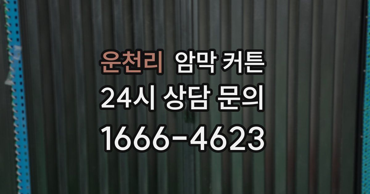 운천리 암막 커튼