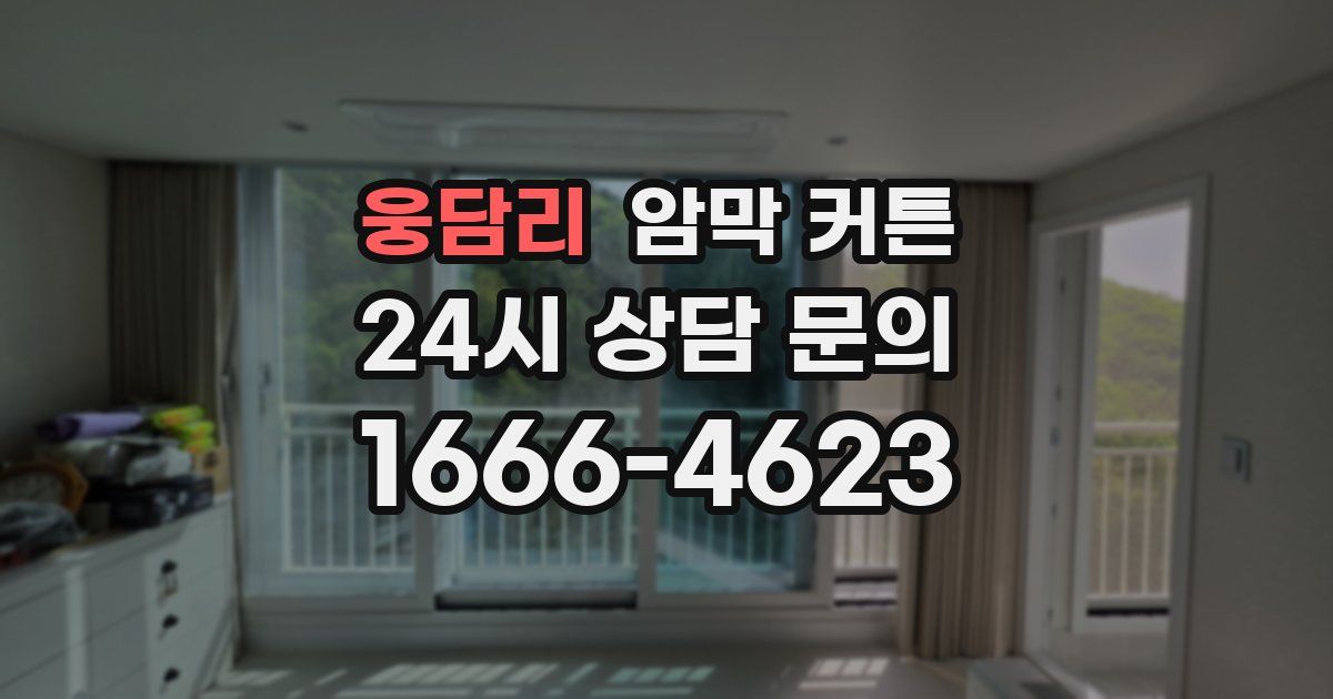 웅담리 암막 커튼
