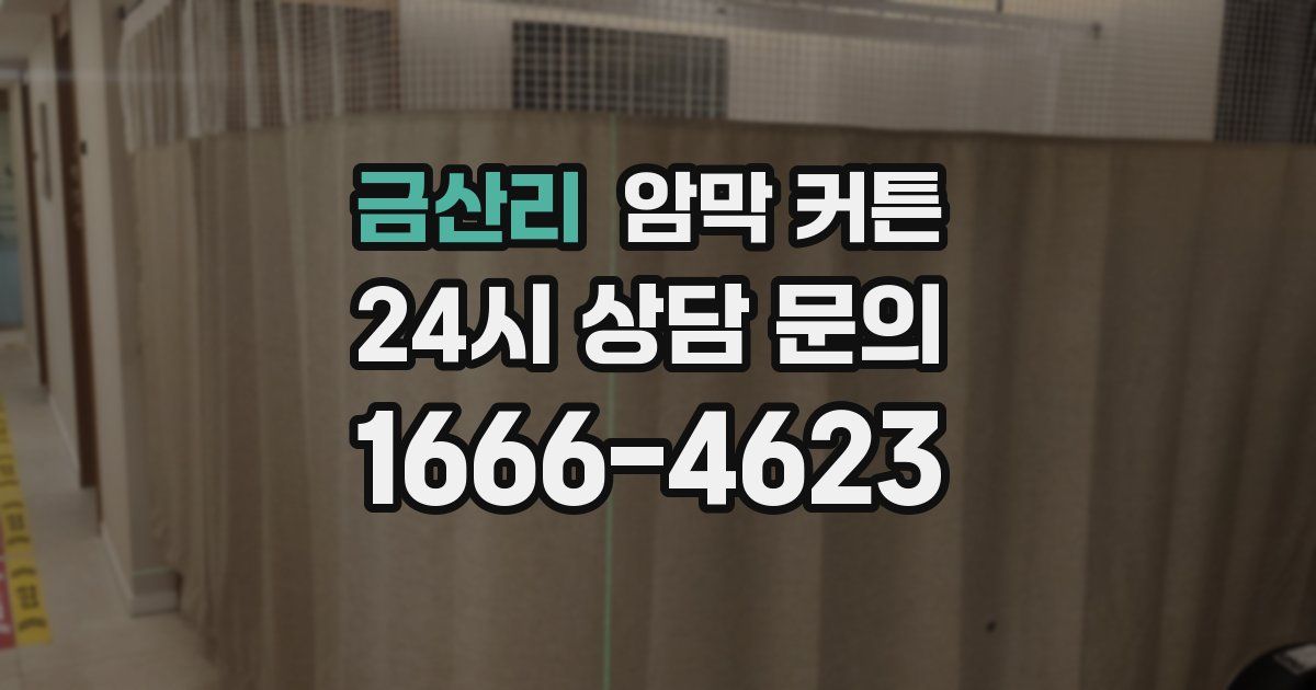 금산리 암막 커튼