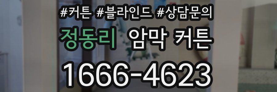 정동리 암막 커튼
