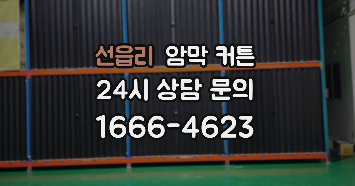 선읍리 암막 커튼