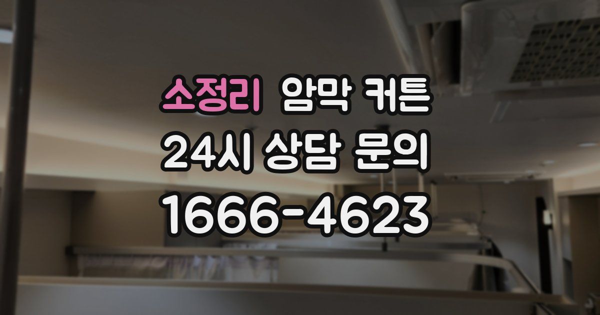 소정리 암막 커튼