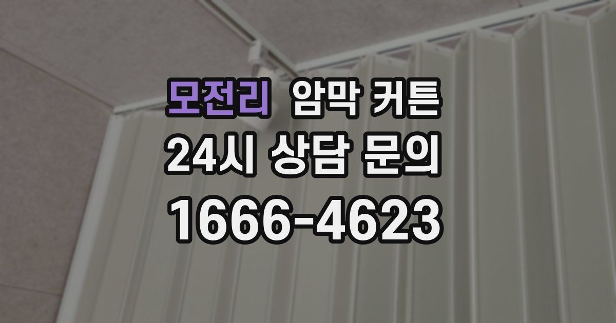 모전리 암막 커튼