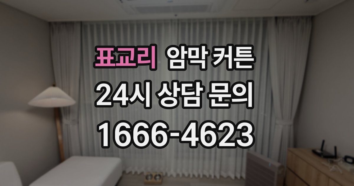 표교리 암막 커튼