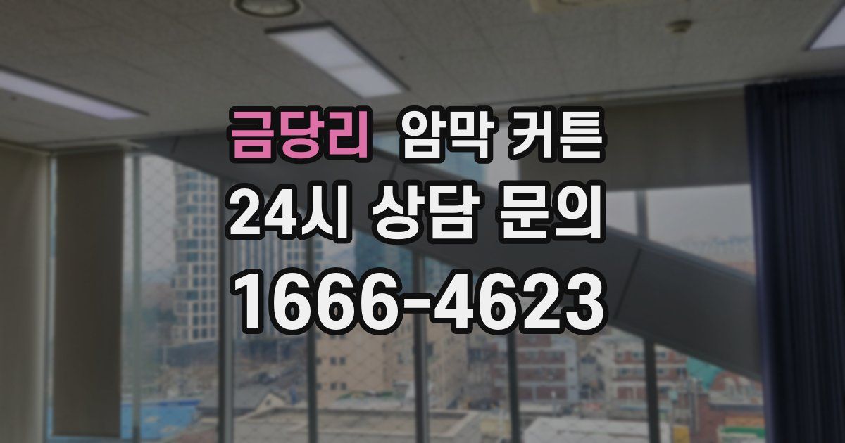 금당리 암막 커튼
