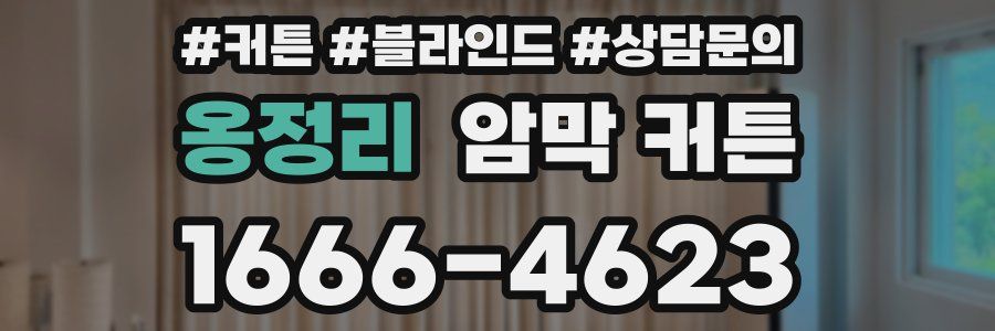 옹정리 암막 커튼
